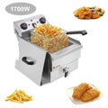1.7KW 12.5QT/11.8L Stainless Steel Faucet Single Tank Deep Fryer - LAVANDO1.7KW 12.5QT/11.8L Stainless Steel Faucet Single Tank Deep Fryer1.7KW 12.5QT/11.8L Stainless Steel Faucet Single Tank Deep Fryer