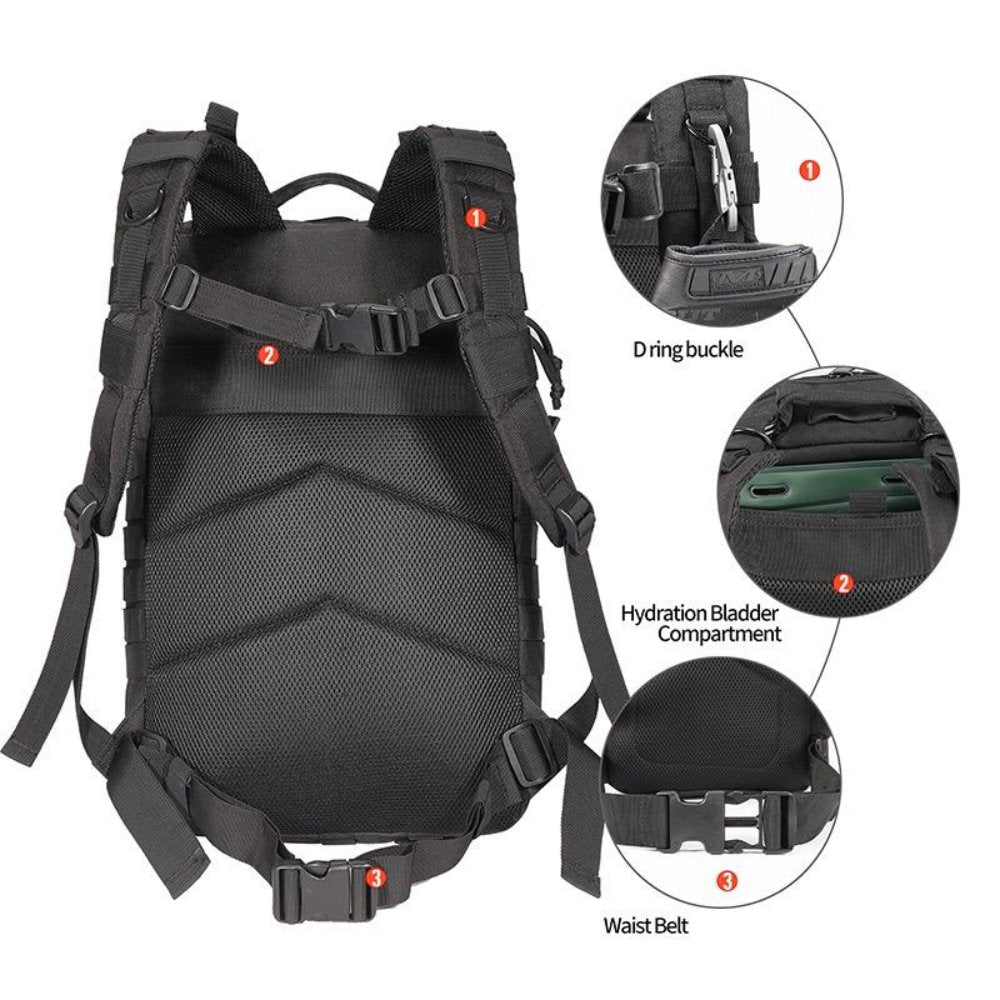 42L Tactical Backpack Bag with USA Patch - LAVANDO42L Tactical Backpack Bag with USA Patch42L Tactical Backpack Bag with USA Patch