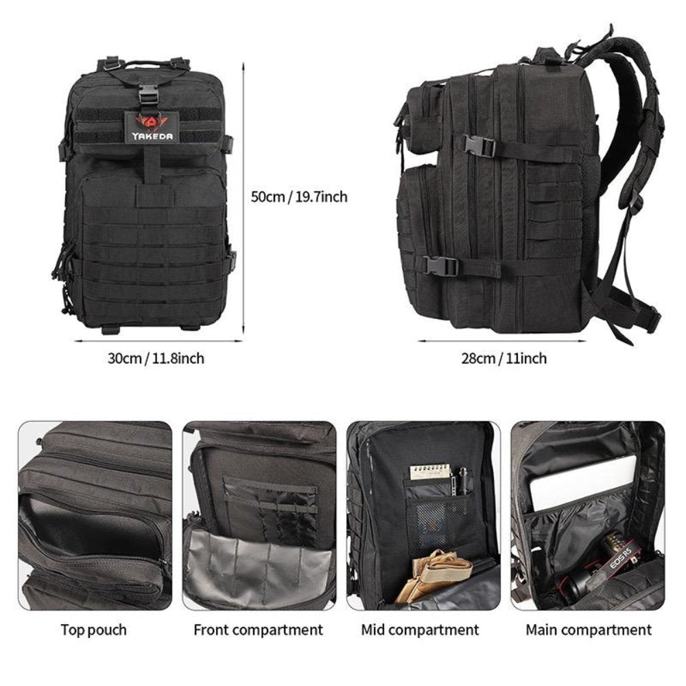 42L Tactical Backpack Bag with USA Patch - LAVANDO42L Tactical Backpack Bag with USA Patch42L Tactical Backpack Bag with USA Patch