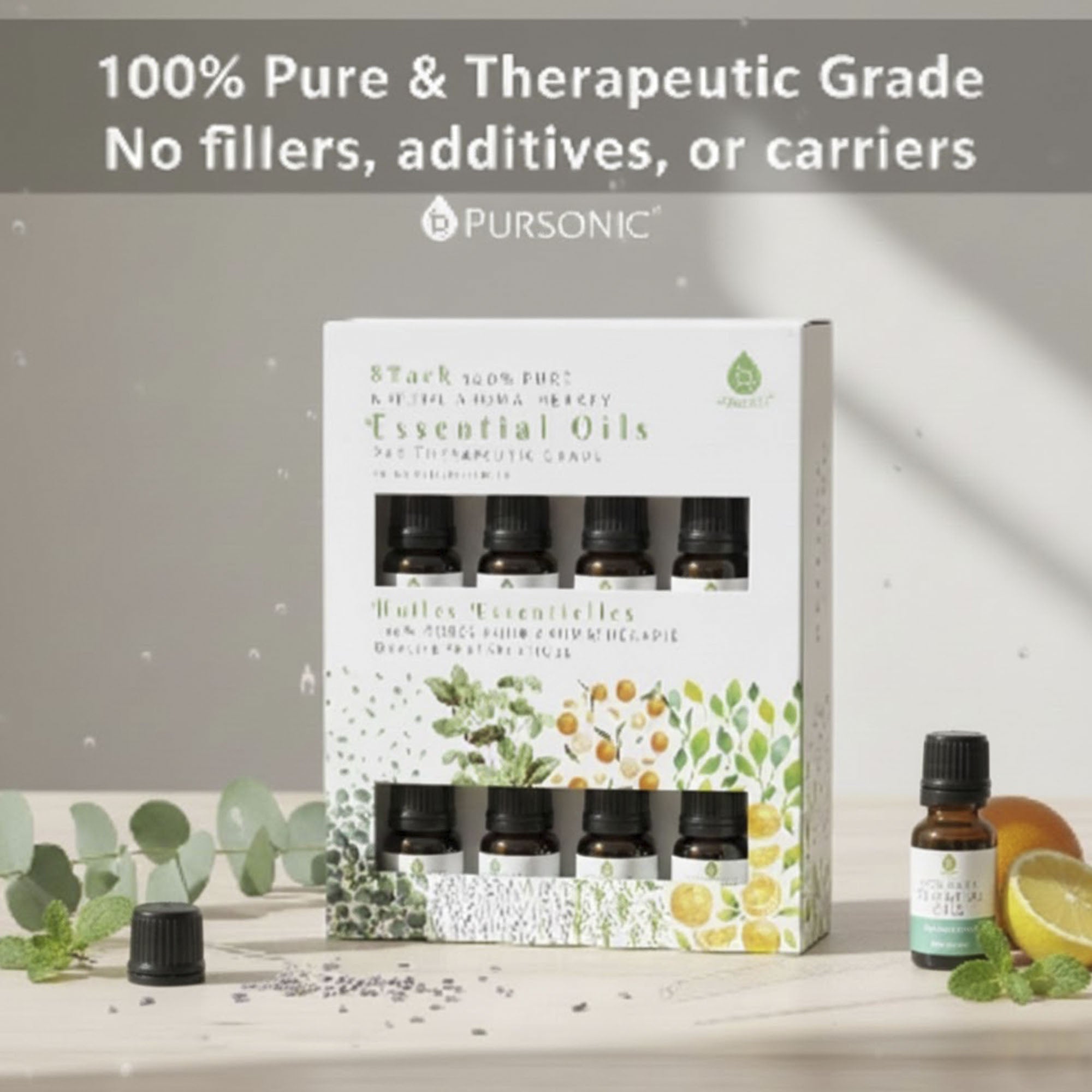 8 pack of 100% Pure Essential Aromatherapy Oils - LAVANDO8 pack of 100% Pure Essential Aromatherapy Oils8 pack of 100% Pure Essential Aromatherapy Oils
