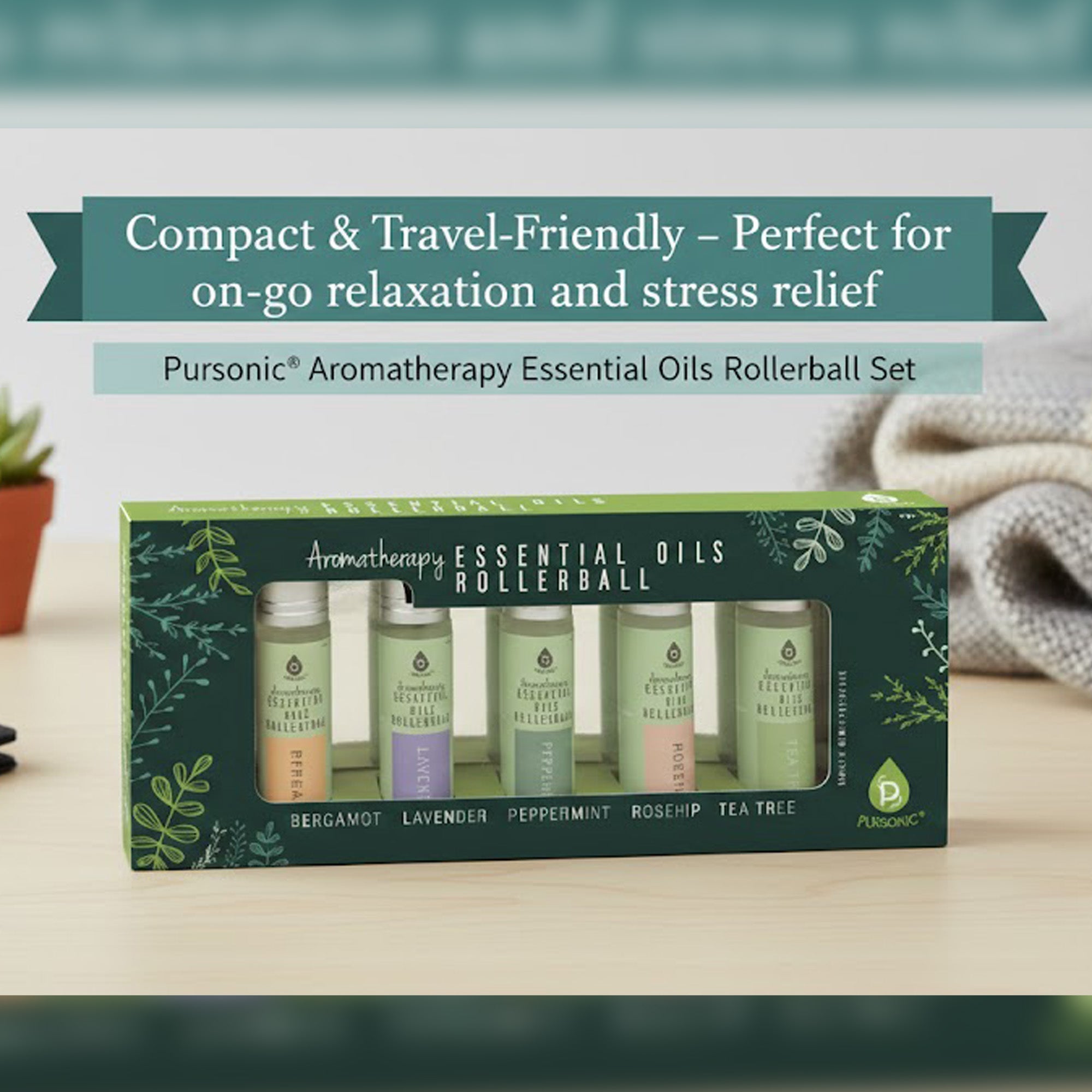 Aromatherapy Essential Oils Rollerballs (Bergamot, Lavender, Peppermint, Rosehip, Tea Tree) - LAVANDOAromatherapy Essential Oils Rollerballs (Bergamot, Lavender, Peppermint, Rosehip, Tea Tree)Aromatherapy Essential Oils Rollerballs (Bergamot, Lavender, Peppermint, Rosehip, Tea Tree)
