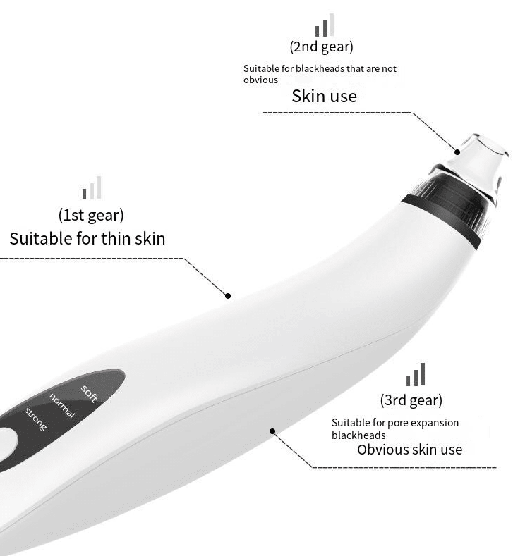 Electric Blackhead Remover Cleaner Face Diamond Pore Vacuum Suction White Heads - LAVANDOElectric Blackhead Remover Cleaner Face Diamond Pore Vacuum Suction White HeadsElectric Blackhead Remover Cleaner Face Diamond Pore Vacuum Suction White Heads