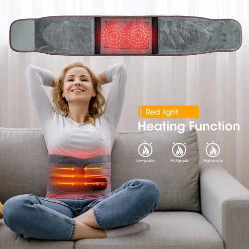 Heat Therapy Lumbar Brace Support Massager Waist Massager Back Belt - LAVANDOHeat Therapy Lumbar Brace Support Massager Waist Massager Back BeltHeat Therapy Lumbar Brace Support Massager Waist Massager Back Belt