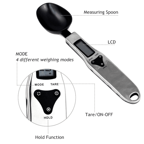 Kitchen Electronic Measuring Spoon Food Scale Digital Spoon Scale - LAVANDOKitchen Electronic Measuring Spoon Food Scale Digital Spoon ScaleKitchen Electronic Measuring Spoon Food Scale Digital Spoon Scale