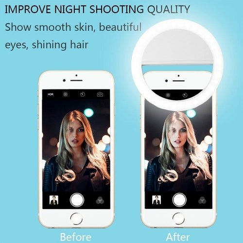 Portable Selfie Ring Clip On for Mobile Phone - LAVANDOPortable Selfie Ring Clip On for Mobile PhonePortable Selfie Ring Clip On for Mobile Phone
