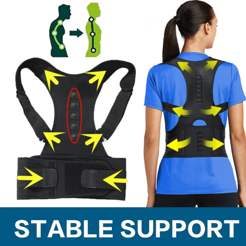 Posture Corrector Support Magnetic Back Shoulder Brace Belt Band For - LAVANDOPosture Corrector Support Magnetic Back Shoulder Brace Belt Band ForPosture Corrector Support Magnetic Back Shoulder Brace Belt Band For