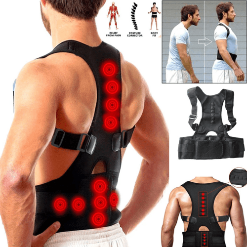 Posture Corrector Support Magnetic Back Shoulder Brace Belt Band For - LAVANDOPosture Corrector Support Magnetic Back Shoulder Brace Belt Band ForPosture Corrector Support Magnetic Back Shoulder Brace Belt Band For