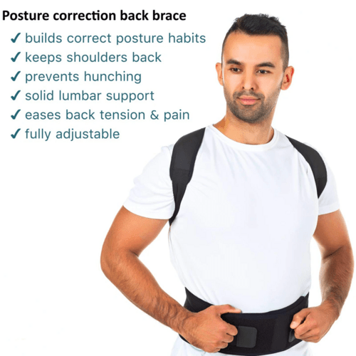 Posture Corrector Support Magnetic Back Shoulder Brace Belt Band For - LAVANDOPosture Corrector Support Magnetic Back Shoulder Brace Belt Band ForPosture Corrector Support Magnetic Back Shoulder Brace Belt Band For